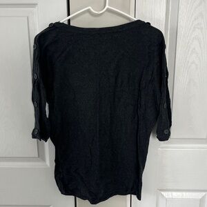 The Limited Charcoal Boatneck Sweater